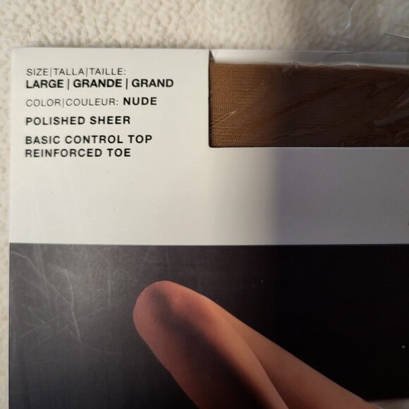 Anne Klein control top sheer tights / pantyhose - nude - Picture 2 of 3